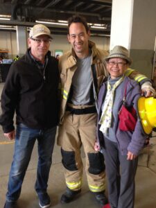 Mike Hurd and his parents at FFSC