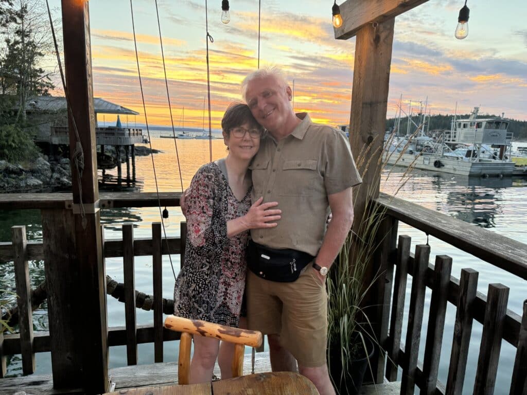 Lee Tasker with husband Rob