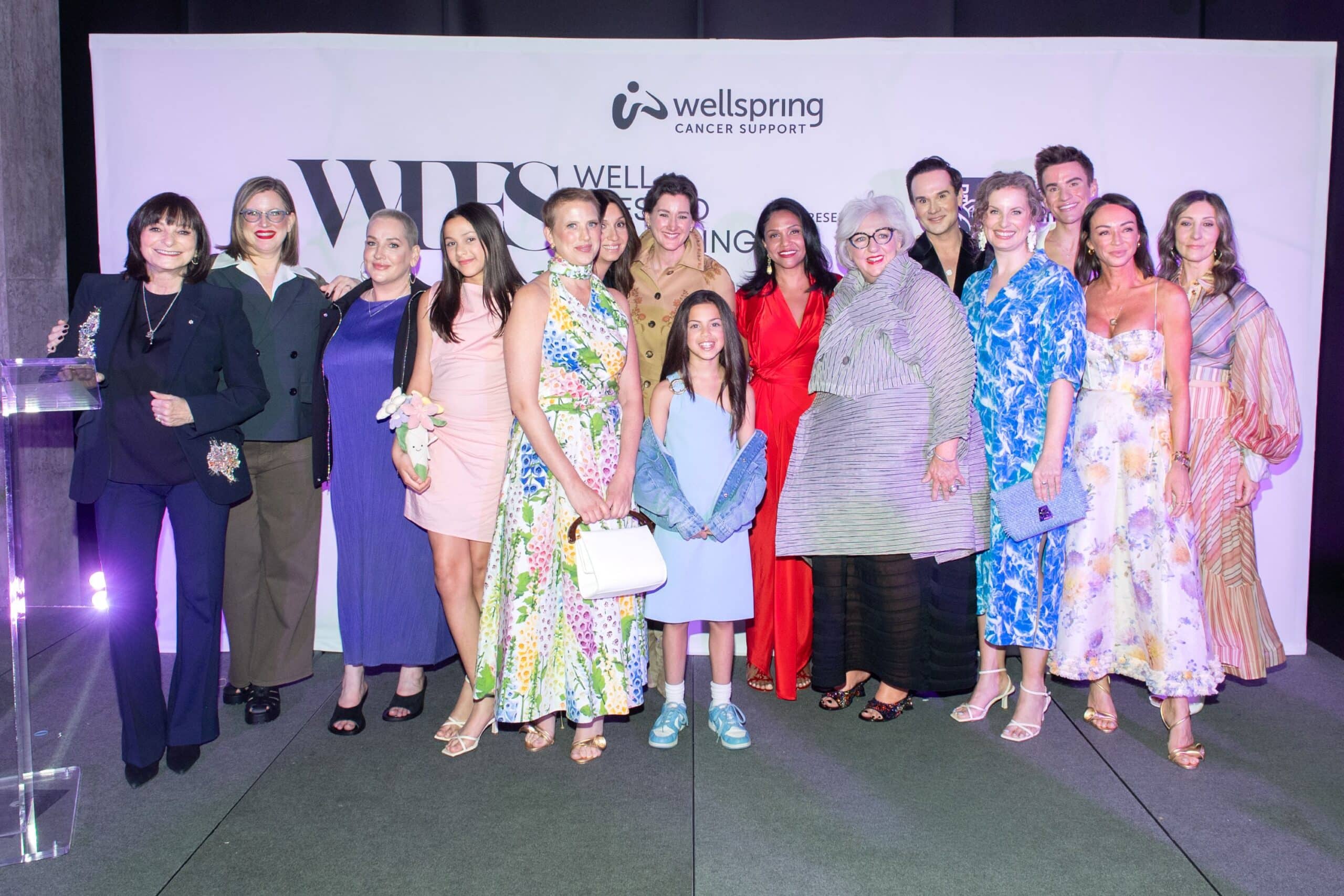 Jeanne Beker, Amanda Henderson, Eileen Rogers, Julia Rae Ali (with daughers Livvy and Lyla), Marina Bournas, Hughene Acheson, Esther O'Brien, Christina Smith, Mike Chalut, Brittany Keenan, Tyler Chalut, Kim Appelt, and Banu Karan