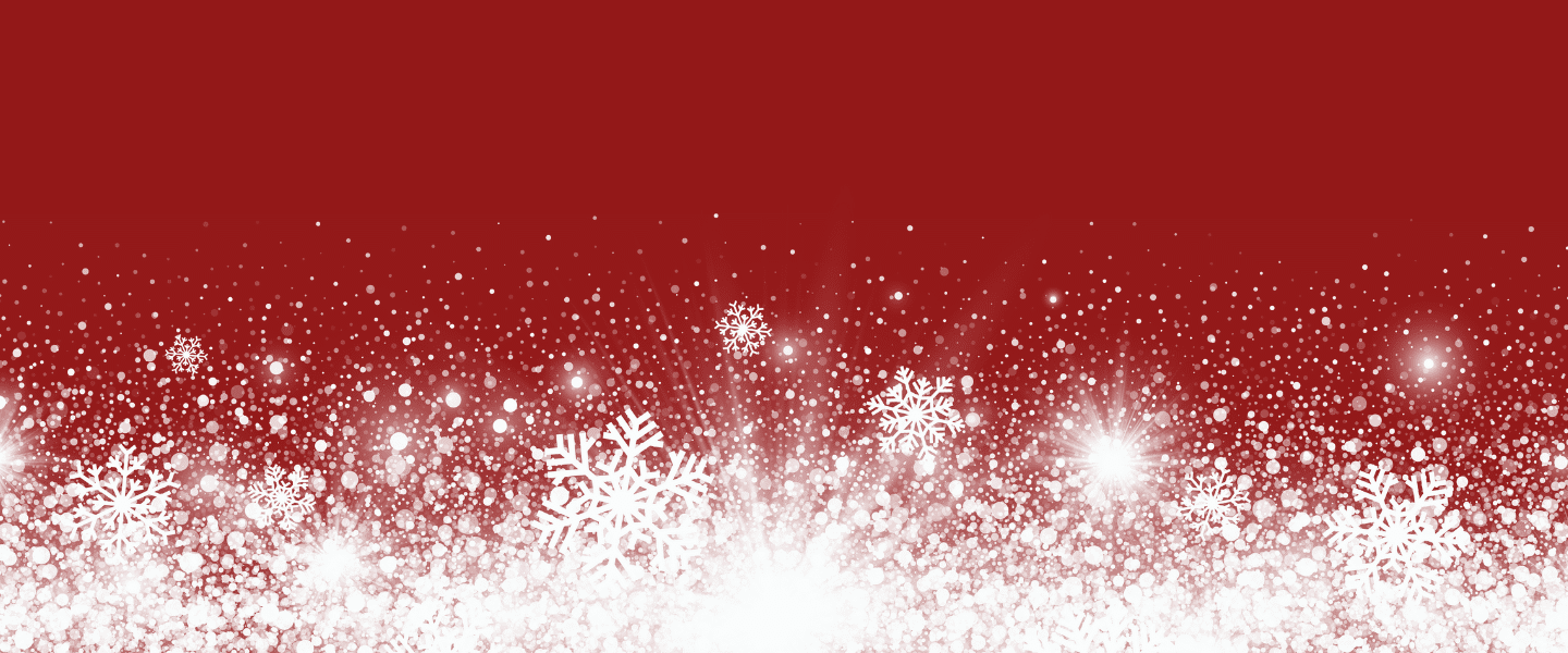 Red with snowflakes